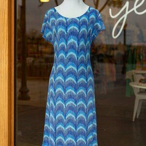 Lilly Pulitzer Blue Scallop Wave Dress – RN 88189 – Coastal Chic